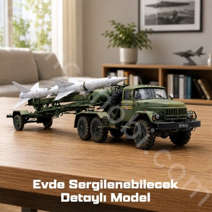Trumpeter 01033 Russian Zil-131V towed PR-11 SA-2 Guideline Maket Model Kit - Thumbnail