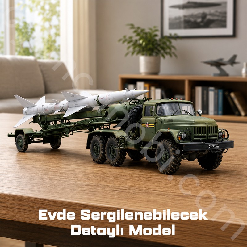 Trumpeter 01033 Russian Zil-131V towed PR-11 SA-2 Guideline Maket Model Kit