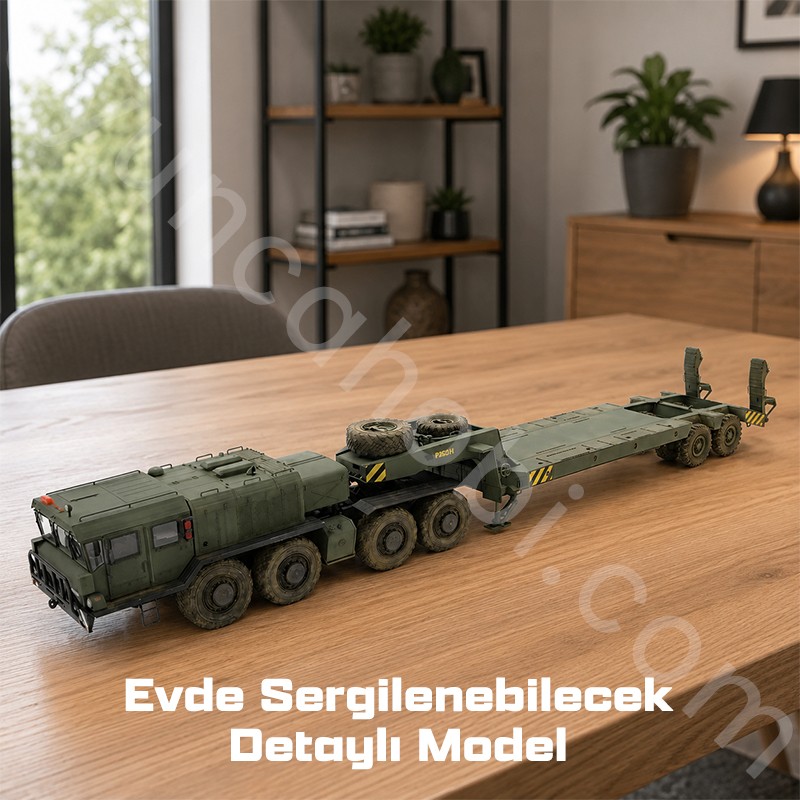 Trumpeter 01039 Russian KZKT-7428 Transporter with KZKT-9101 Semi-Trailer Maket Model Kit