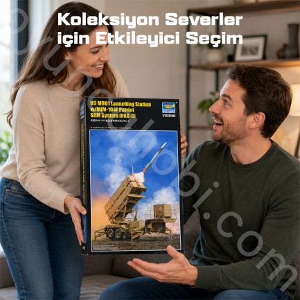 Trumpeter 01040 M901 Launching Station w/MIM-104F Patriot SAM System (PAC-3) Maket Model Kit - Thumbnail