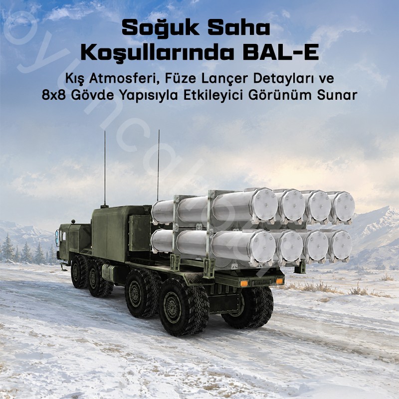 Trumpeter 01052 Russian 3S60 launcher of 3K60 BAL/BAL-Elex Coastal missile Complex Maket Model Kit