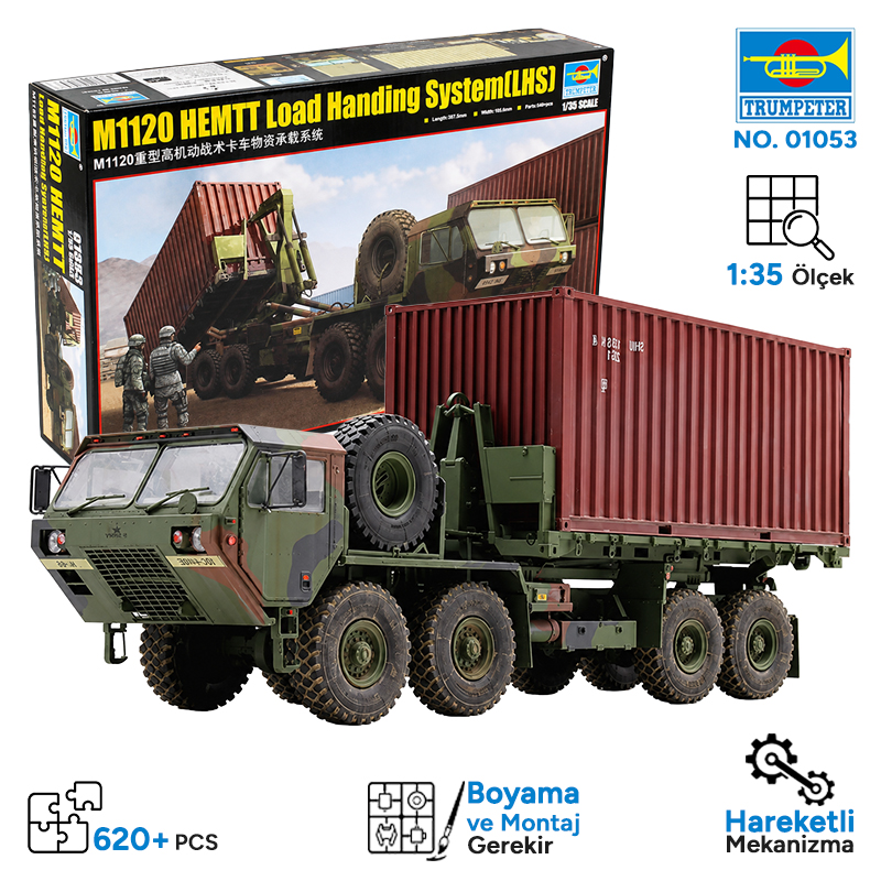 Trumpeter 01053 M1120 HEMTT Load Handing System (LHS) Maket Model Kit