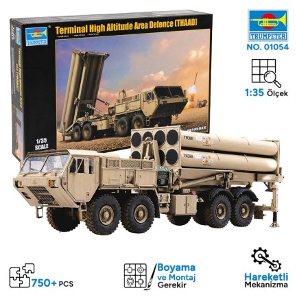 Trumpeter - Trumpeter 01054 Terminal High Altitude Area Defence (THAAD) Maket Model Kit