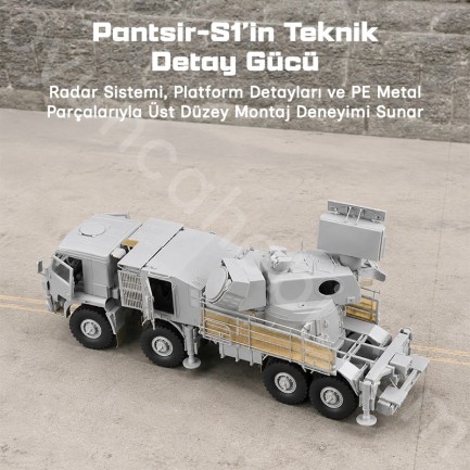 Trumpeter 01060 Russian 72V6E2 Combat Vehicle of 96K6 Pantsir -S1 ADMGS Maket Model Kit - Thumbnail
