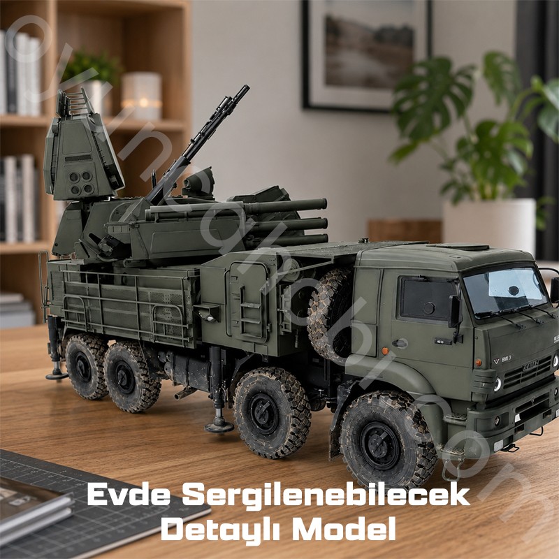 Trumpeter 01061 Russian 72V6E4 Combat Unit of 96K6 Pantsir -S1 ADMGS(w/RLM SOC S-band Maket Model Kit
