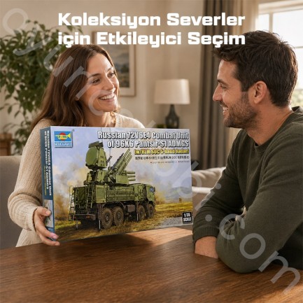 Trumpeter 01061 Russian 72V6E4 Combat Unit of 96K6 Pantsir -S1 ADMGS(w/RLM SOC S-band Maket Model Kit - Thumbnail