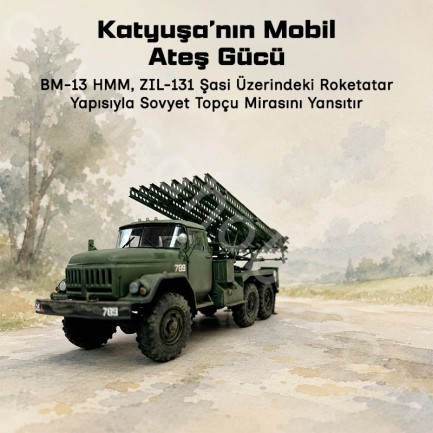 Trumpeter 01062 Soviet 2B7R Multiple Rocket Launcher BM-13 HMM Maket Model Kit - Thumbnail