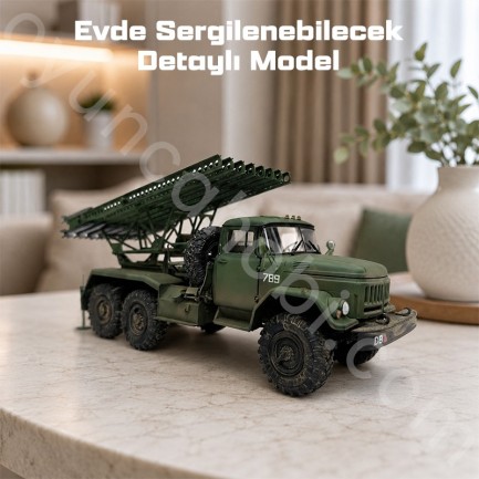 Trumpeter 01062 Soviet 2B7R Multiple Rocket Launcher BM-13 HMM Maket Model Kit - Thumbnail