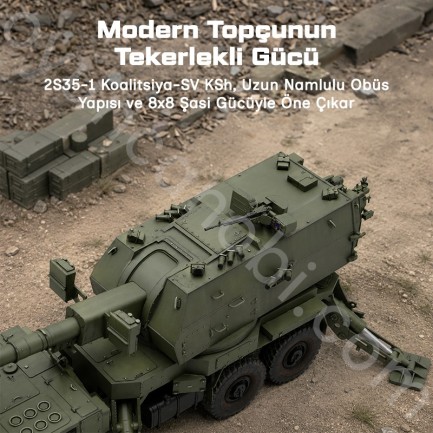 Trumpeter 01085 Russian 2S35-1 Koalitsiya-SV KSh Maket Model Kit - Thumbnail
