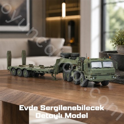 Trumpeter 01086 BAZ-6403 with ChMZAP-9990-071 trailer Maket Model Kit - Thumbnail