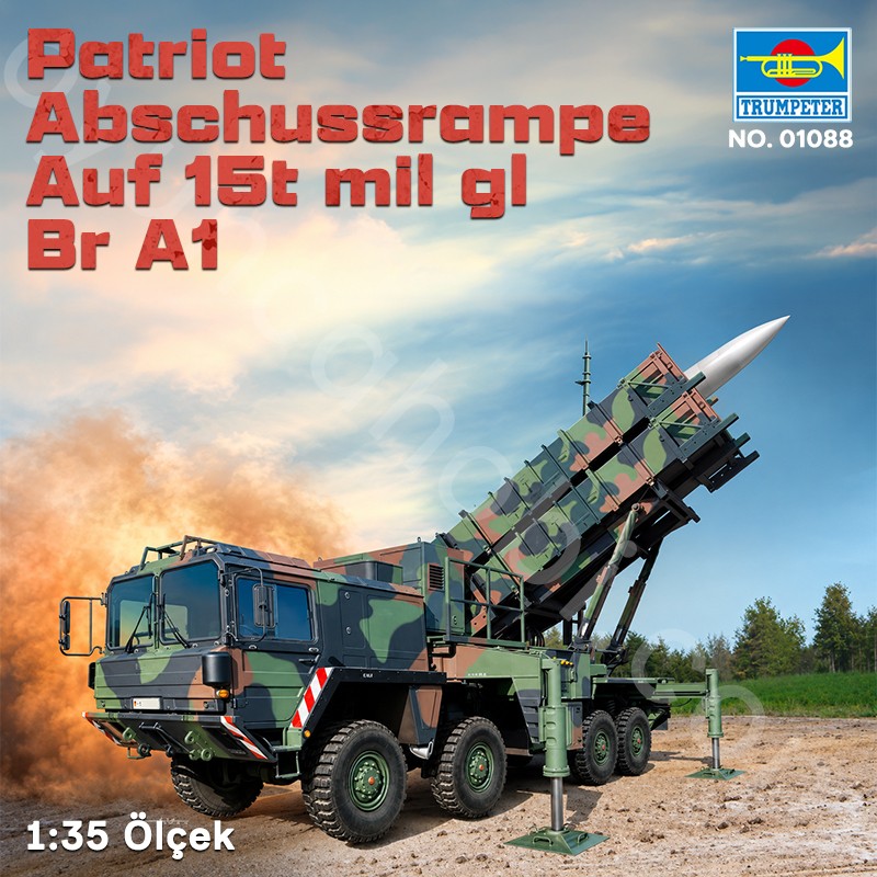 Trumpeter 01088 Patriot Abschussrampe Auf 15t mil gl Br A1 Maket Model Kit