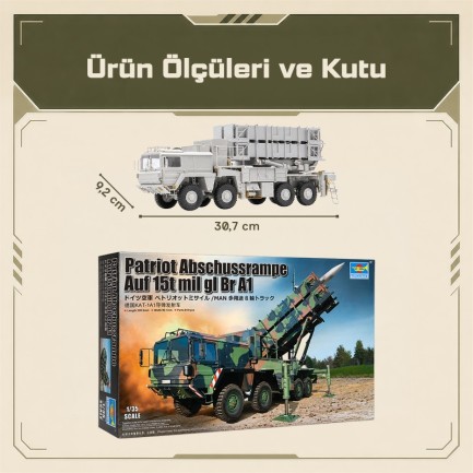 Trumpeter 01088 Patriot Abschussrampe Auf 15t mil gl Br A1 Maket Model Kit - Thumbnail