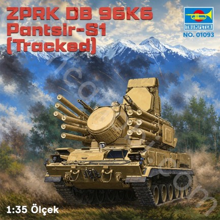 Trumpeter 01093 ZPRK DB 96K6 Pantsir-S1 (Tracked) Maket Model Kit - Thumbnail