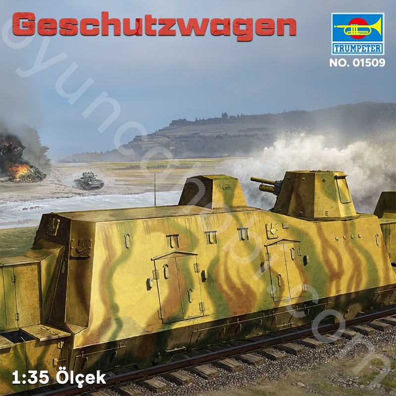 Trumpeter 01509 Geschutzwagen Maket Model Kit