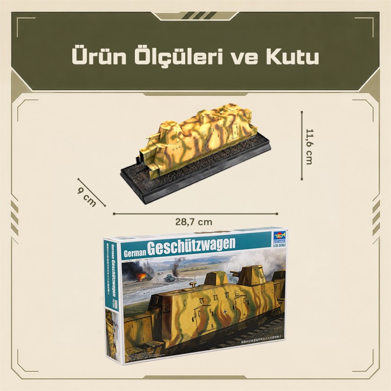 Trumpeter 01509 Geschutzwagen Maket Model Kit