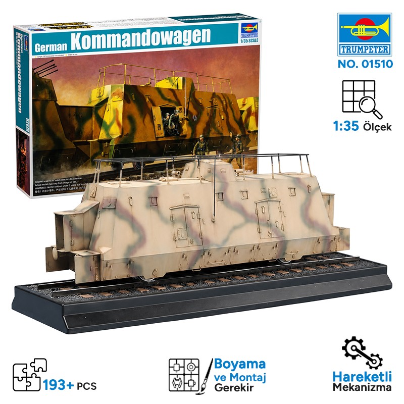 Trumpeter 01510 Kommandowagen Maket Model Kit