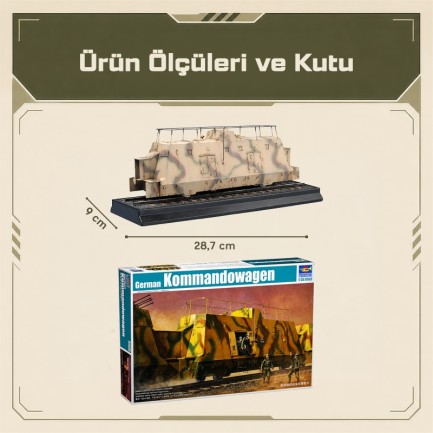 Trumpeter 01510 Kommandowagen Maket Model Kit - Thumbnail