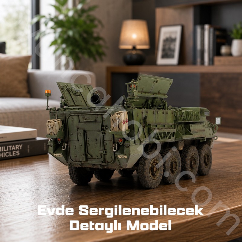 Trumpeter 01512 M1129 Stryker Mortar Carrier armed with 120 mm Mortar Maket Model Kit