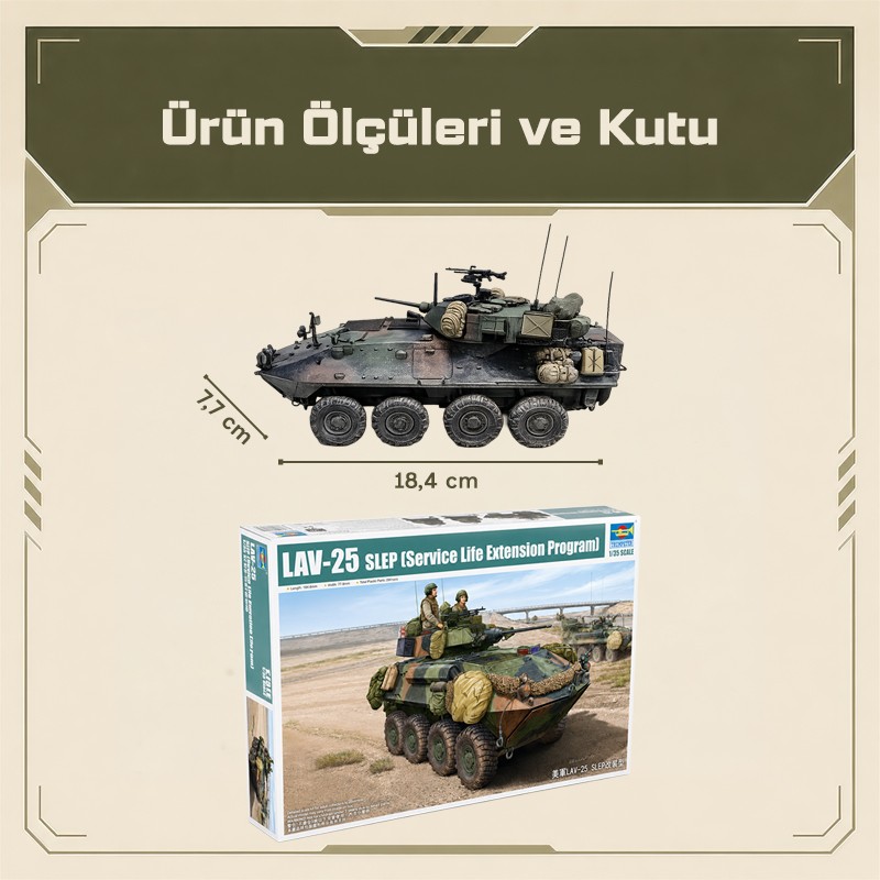 Trumpeter 01513 LAV-25 SLEP (Service Life Extension Program) Maket Model Kit