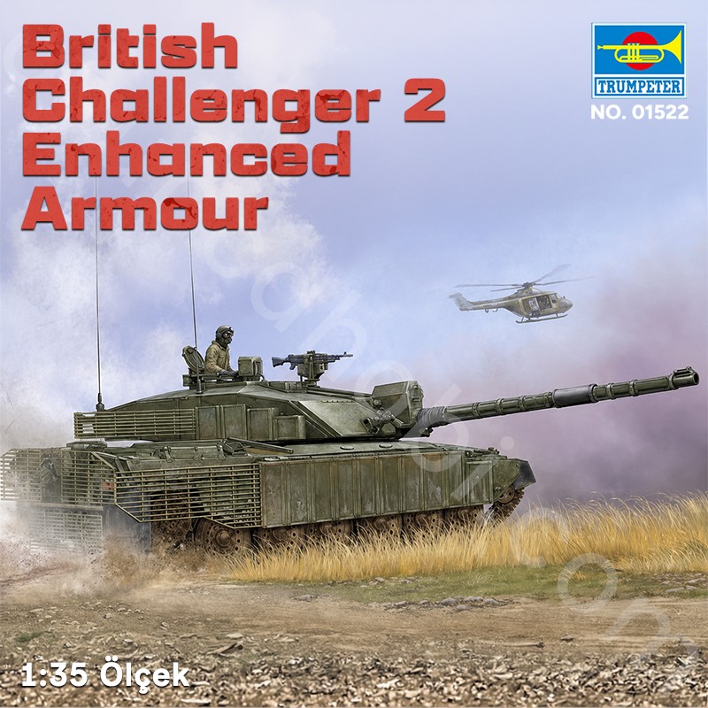 Trumpeter 01522 British Challenger 2 Enhanced Armour Maket Model Kit