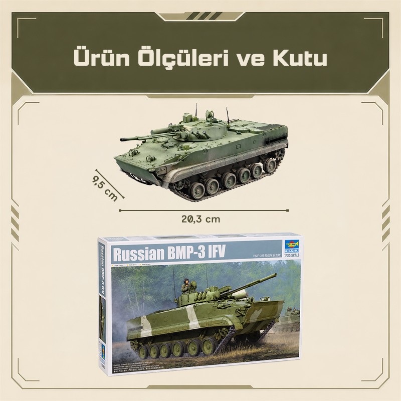 Trumpeter 01528 BMP-3 IFV Maket Model Kit