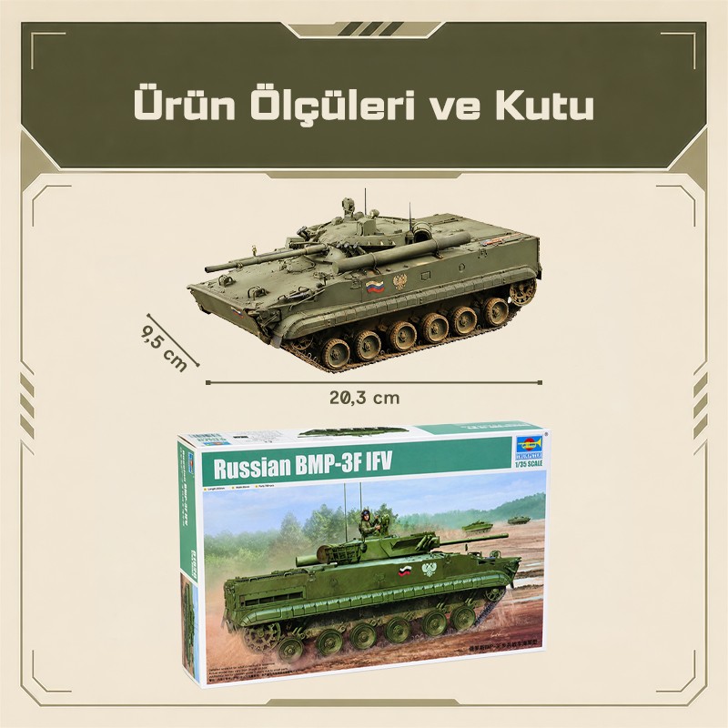 Trumpeter 01529 BMP-3F IFV Maket Model Kit