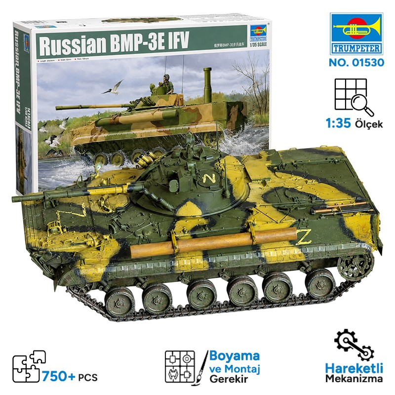 Trumpeter 01530 MP-3E IFV 2) Maket Model Kit