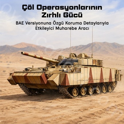 Trumpeter 01532 BMP-3(UAE) w/ERA titles and combined screens Maket Model Kit - Thumbnail