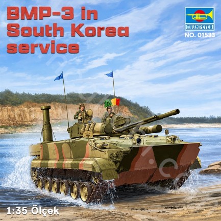 Trumpeter 01533 BMP-3 in South Korea service Maket Model Kit - Thumbnail
