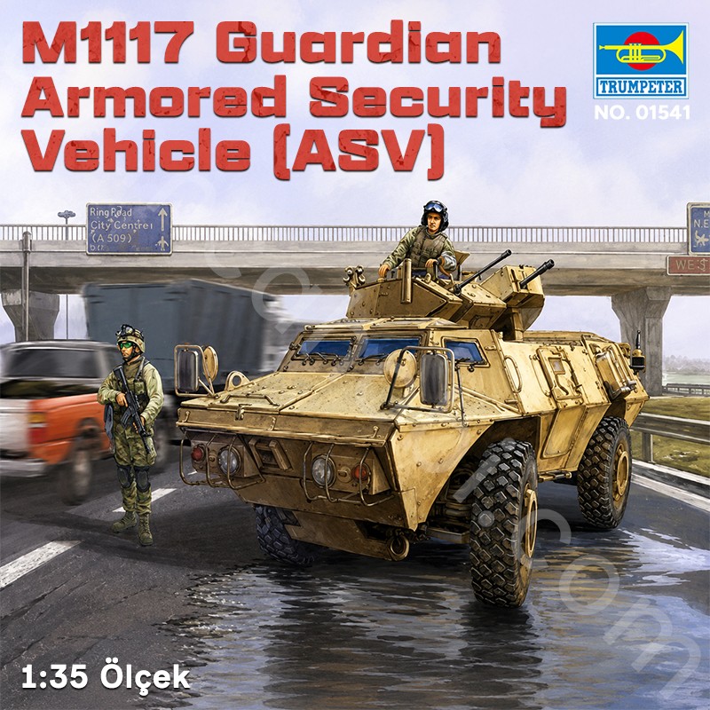 Trumpeter 01541 M1117 Guardian Armored Security Vehicle (ASV) Maket Model Kit