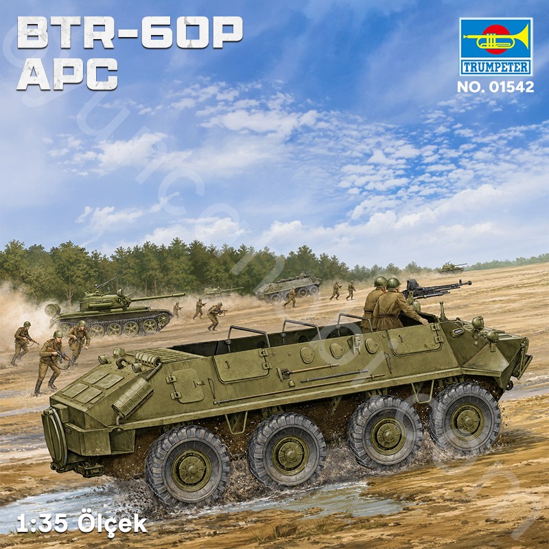 Trumpeter 01542 BTR-60P APC Maket Model Kit