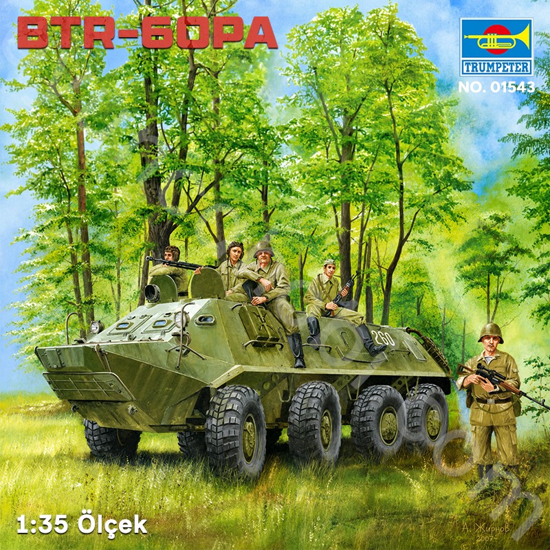Trumpeter 01543 BTR-60PA Maket Model Kit