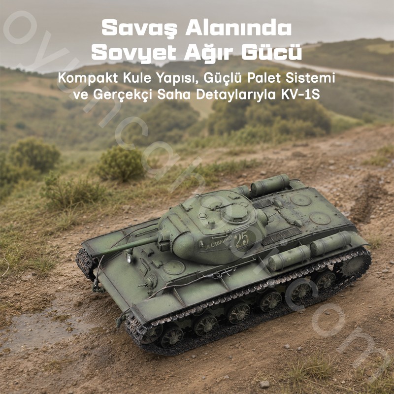 Trumpeter 01566 Soviet KV-1S Heavy Tank Maket Model Kit