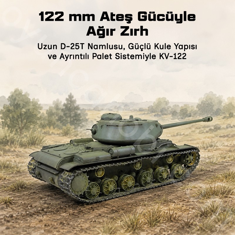 Trumpeter 01570 Soviet KV-122 Heavy Tank Maket Model Kit