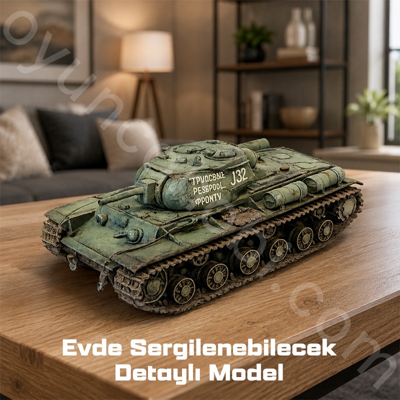 Trumpeter 01572 Soviet KV-8S Heavy Tank Maket Model Kit