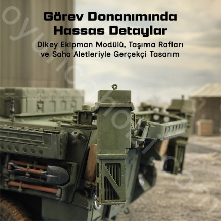Trumpeter 01575 M1132 Stryker Engineer Squad Vehicle w/SMP-Surface Mine Plow/AMP Maket Model Kit - Thumbnail