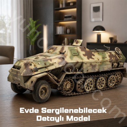 Trumpeter 01584 Sd.Kfz.8 Gepanzerte 12t Maket Model Kit - Thumbnail
