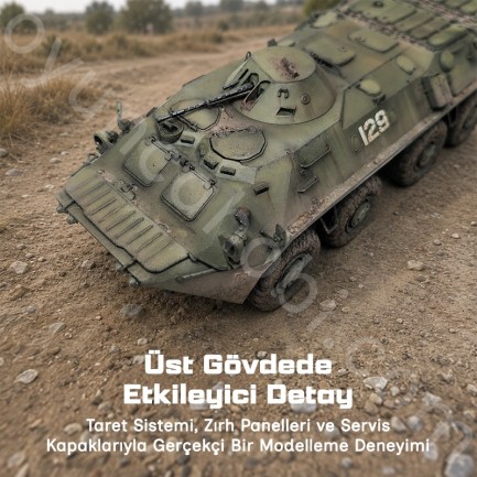 Trumpeter 01591 Russian BTR-70 APC late version Maket Model Kit - Thumbnail