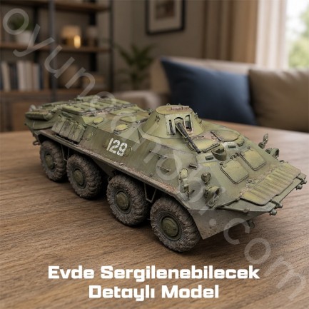 Trumpeter 01591 Russian BTR-70 APC late version Maket Model Kit - Thumbnail
