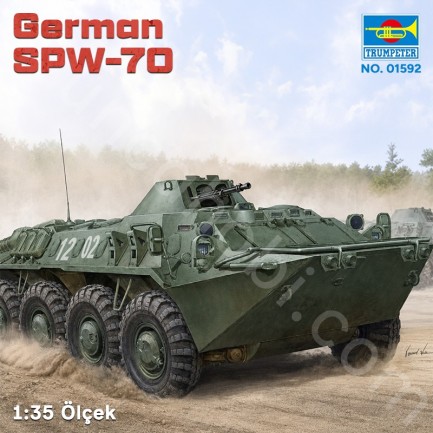 Trumpeter 01592 German SPW-70 Maket Model Kit - Thumbnail