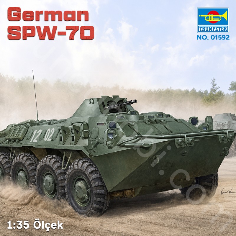 Trumpeter 01592 German SPW-70 Maket Model Kit