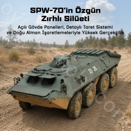 Trumpeter 01592 German SPW-70 Maket Model Kit - Thumbnail