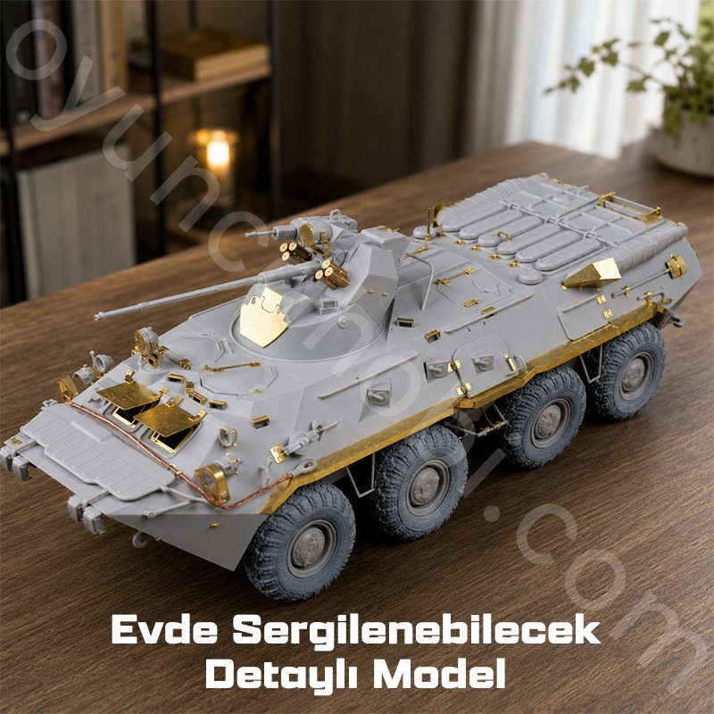 Trumpeter 01595 Russian BTR-80A APC Maket Model Kit