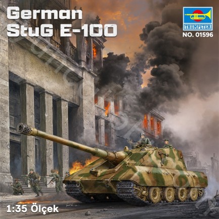 Trumpeter 01596 German StuG E-100 Maket Model Kit - Thumbnail