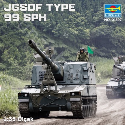 Trumpeter 01597 JGSDF TYPE 99 SPH Maket Model Kit - Thumbnail