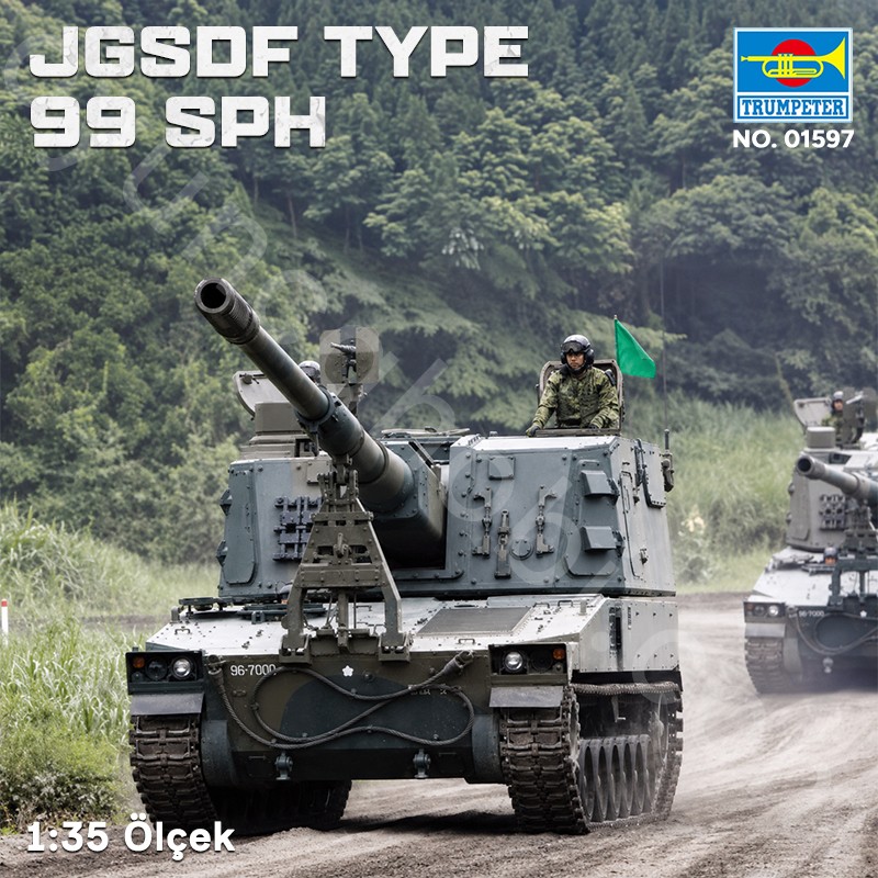 Trumpeter 01597 JGSDF TYPE 99 SPH Maket Model Kit