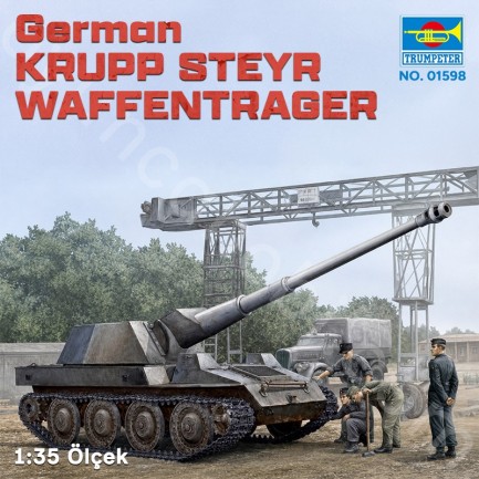 Trumpeter 01598 German KRUPP STEYR WAFFENTRAGER Maket Model Kit - Thumbnail