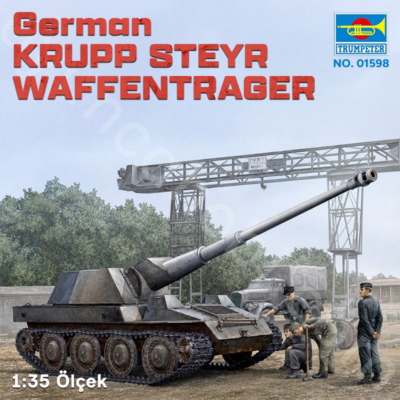 Trumpeter 01598 German KRUPP STEYR WAFFENTRAGER Maket Model Kit
