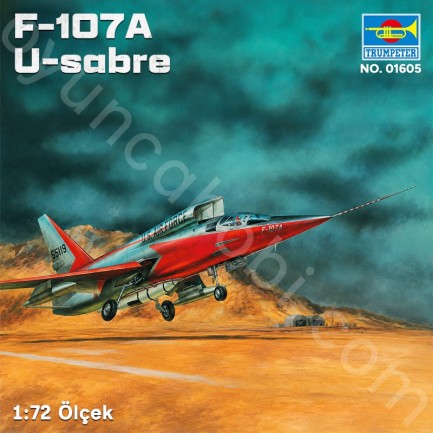 Trumpeter 01605 F-107A U-sabre Maket Model Kit - Thumbnail