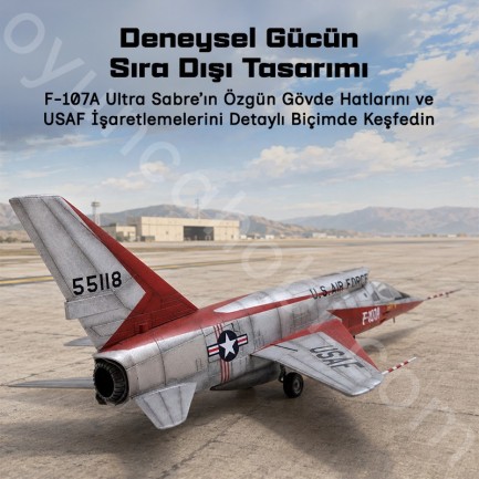 Trumpeter 01605 F-107A U-sabre Maket Model Kit - Thumbnail